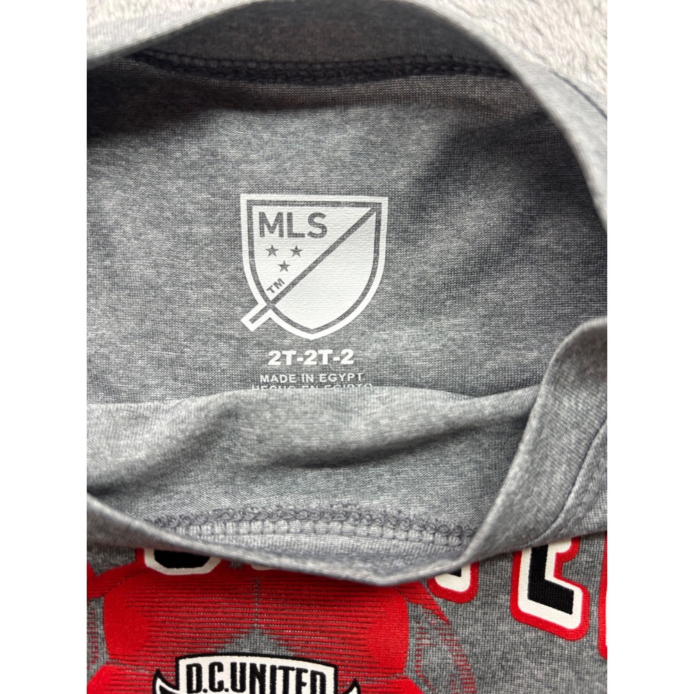 MLS DC United Toddler T-Shirt Set 2-Pack Black Gray 2T Soccer Fan Gear NEW - Picture 4 of 5